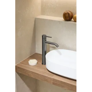 KFA Armatura MOZA GUN METAL GREY bateria umywalkowa nablatowa 5032-612-61