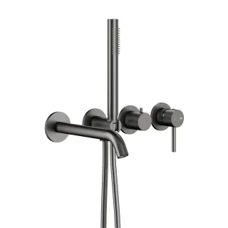 KFA Armatura MOZA GUN METAL GREY zestaw wannowy...