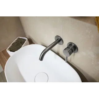 KFA Armatura  MOZA GUN METAL GREY bateria umywalkowa podtynkowa 5039-810-61