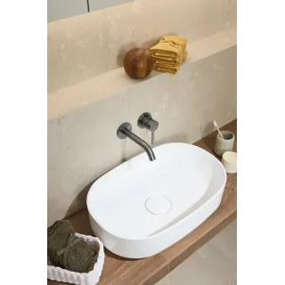 KFA Armatura  MOZA GUN METAL GREY bateria umywalkowa podtynkowa 5039-810-61