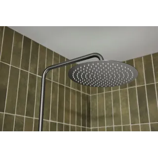 KFA Armatura MOZA PREMIUM GUN METAL GREY deszczownia z baterią termostatyczną 5736-920-61