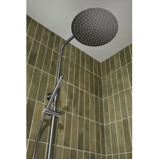 KFA Armatura MOZA PREMIUM GUN METAL GREY deszczownia z baterią termostatyczną 5736-920-61