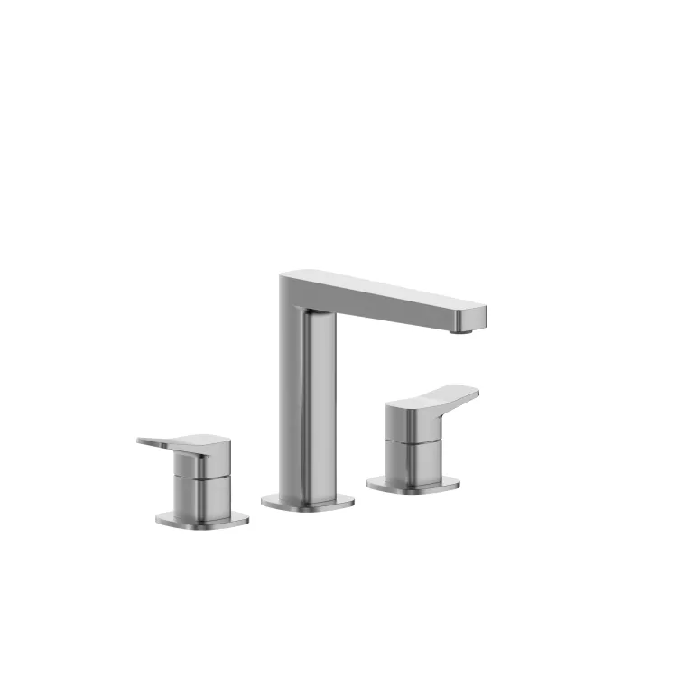 KFA Armatura MALAGA GUN METAL GREY bateria umywalkowa 3-otworowa stojąca 4522-221-61