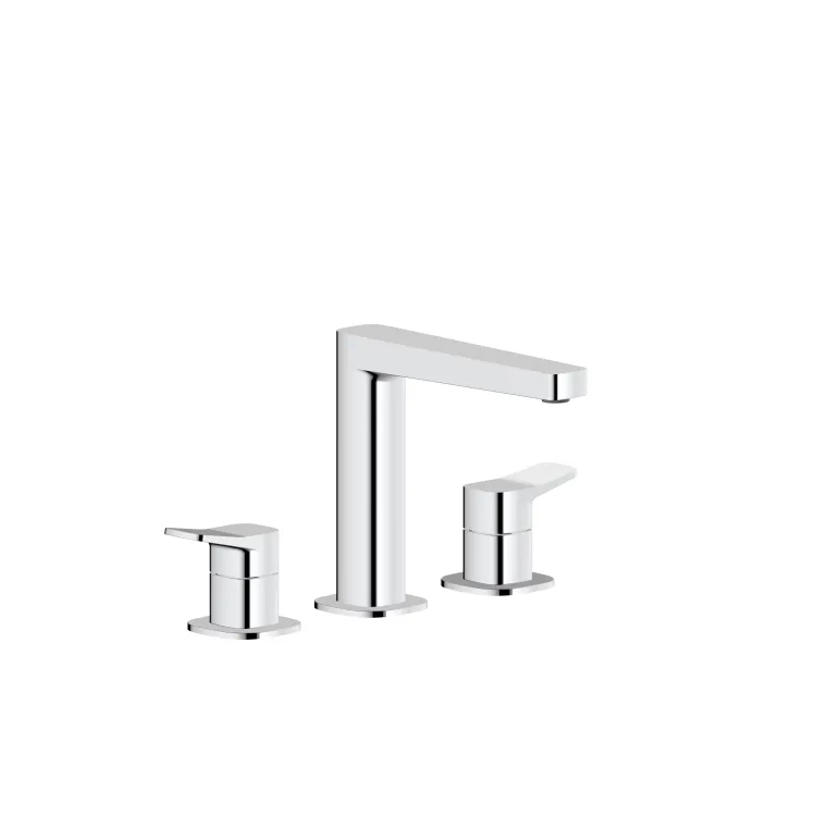 KFA Armatura MALAGA CHROM bateria umywalkowa 3-otworowa stojąca 4522-221-00