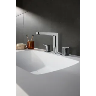 KFA Armatura MALAGA CHROM bateria umywalkowa 3-otworowa stojąca 4522-221-00