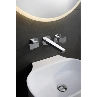 KFA Armatura MALAGA CHROM bateria umywalkowa podtynkowa 3-otworowa 4529-821-00