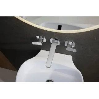 KFA Armatura MALAGA CHROM bateria umywalkowa podtynkowa 3-otworowa 4529-821-00