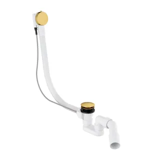 Omnires CGS syfon wannowy przelewowo-odpływowy, złoty...