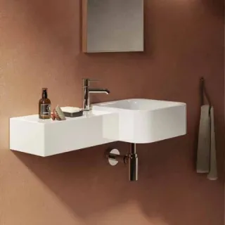 RAK Ceramics Petit Umywalka podwieszana kwadrat z blatem...