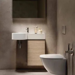 RAK Ceramics Petit Umywalka podwieszana okrąg z blatem z...