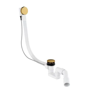 Omnires CGS syfon wannowy przelewowo-odpływowy, złoty...