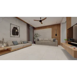 Egen Płytka Podłogowo Ścienna BANGO WHITE Szary Marmur 60x120 cm (1.44), Carving