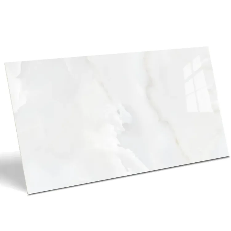 Egen Płytka Podłogowo Ścienna Onyx Hawai Bianco Jasny Marmur 60x120 cm (2.16) Połysk