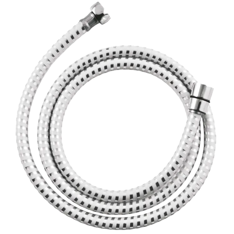 Invena WĄŻ NATRYSK. 150 CM, BIFLEX, BIAŁY-CHROM AW-30-J02-J