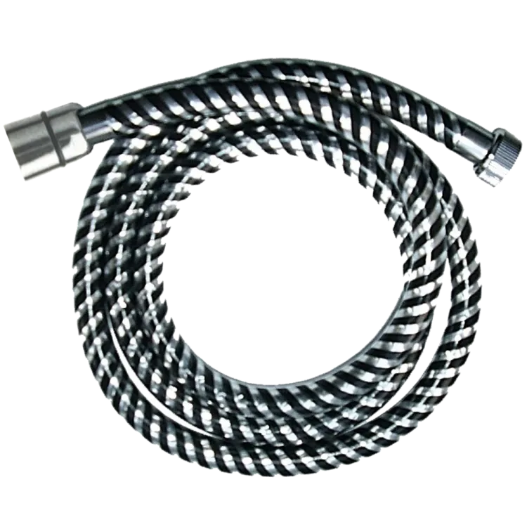 Invena WĄŻ NATRYSK. 150 CM, BIFLEX, CZARNY-CHROM AW-30-J04-J