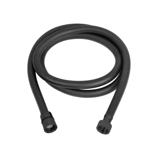 Invena Wąż natryskowy Dark, 150 cm, czarny AW-44-004-Q