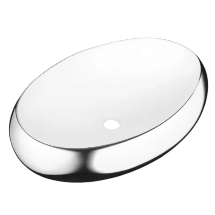 Invena Umywalka nablatowa Fresco chrom CE-31-001-W