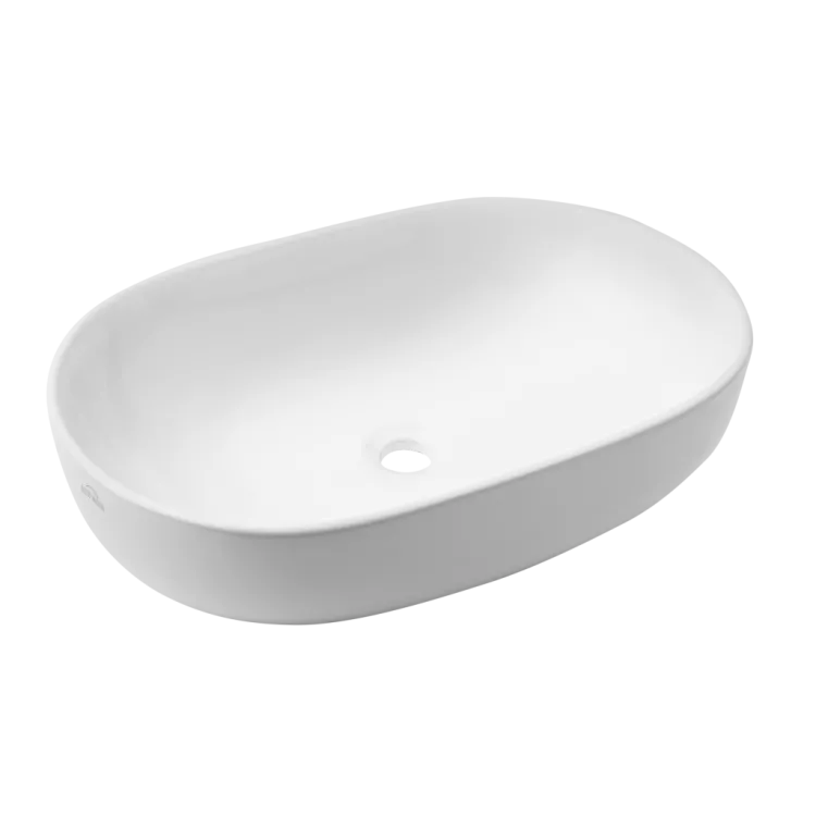 Invena Umywalka nablatowa KORFU biały CE-34-001-C