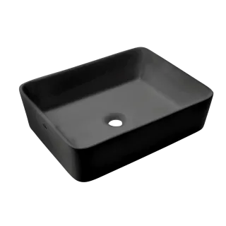 Invena Umywalka nablatowa PAROS czarny CE-36-005-C