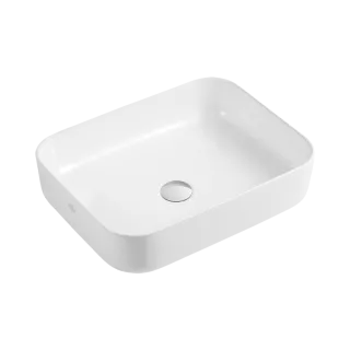 Invena Umywalka nablatowa FLORINA biały CE-40-001-C