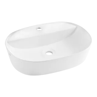 Invena Umywalka nablatowa CORSO biały CE-42-001-C