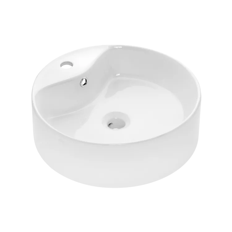 Invena UMYWALKA NABLATOWA GRANADA  47 CM, OKRĄGŁA, Z OTW. NA BAT. CE-45-001-W