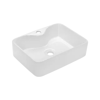 Invena Umywalka nablatowa PATRAS biały CE-46-001-W