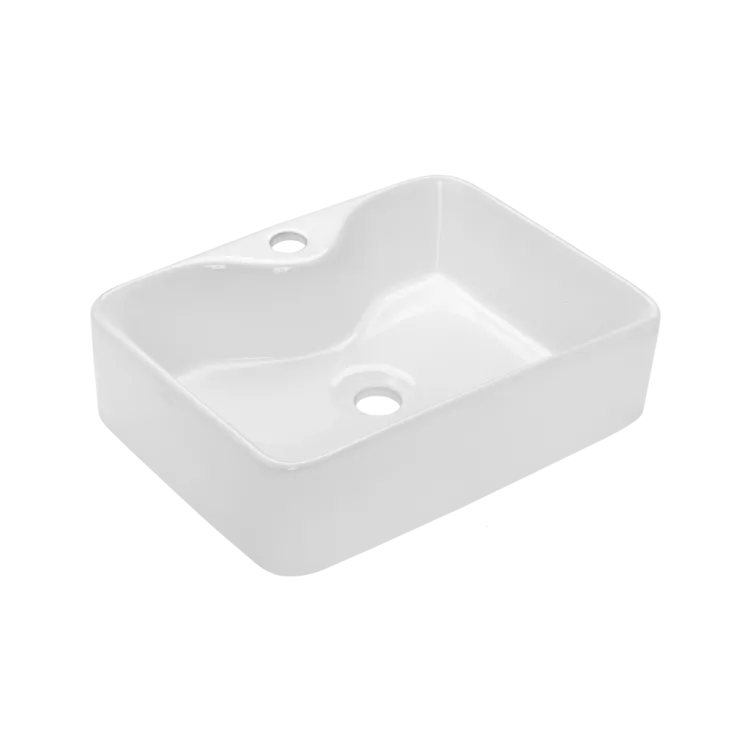 Invena UMYWALKA NABLATOWA PATRAS TREND 49 CM PROSTOKĄTN, Z OTW. NA BAT CE-46-001-W