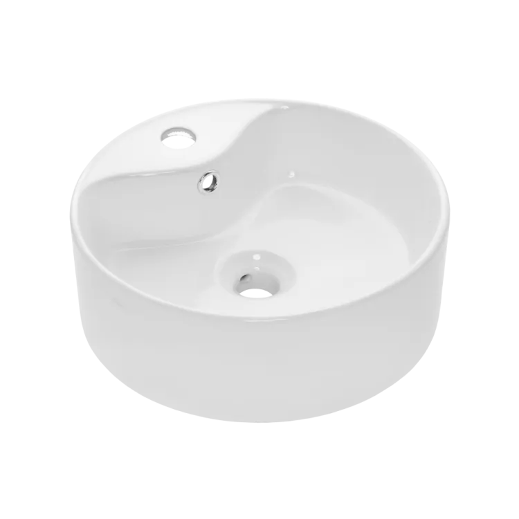 Invena UMYWALKA NABLATOWA GRANADA  41 CM, OKRĄGŁA, Z OTW. NA BAT. CE-44-001-W