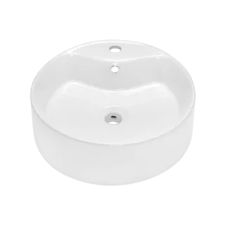 Invena UMYWALKA NABLATOWA GRANADA  47 CM, OKRĄGŁA, Z OTW. NA BAT. CE-45-001-W