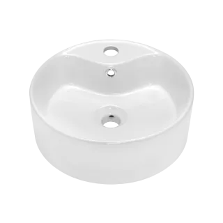 Invena UMYWALKA NABLATOWA GRANADA  41 CM, OKRĄGŁA, Z OTW. NA BAT. CE-44-001-W