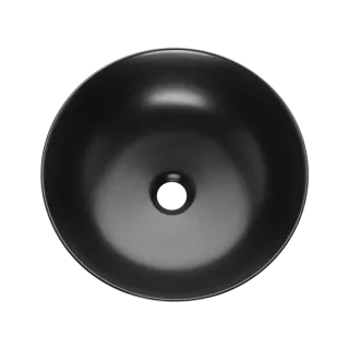 Invena UMYWALKA NABLATOWA TINOS TREND, 39,5 CM, CZARNY PÓŁMAT CE-43-005-C