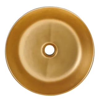 Invena UMYWALKA NABLATOWA KOS 42 CM, OKRĄGŁA CZARNO ZŁOTA CE-38-017-C