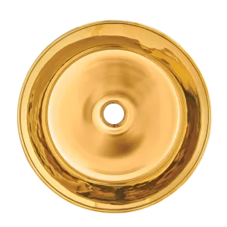 Invena UMYWALKA NABLATOWA KOS 42 CM, OKRĄGŁA ZŁOTA CE-38-009-C