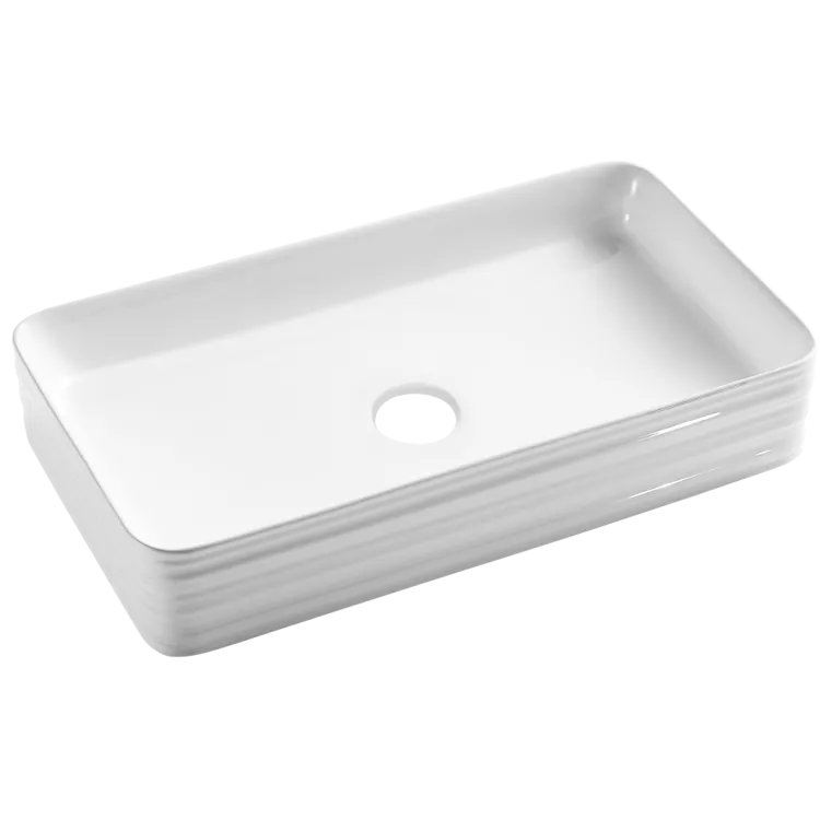 Invena Umywalka nablatowa AKTE biały CE-54-P01-C