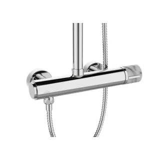 Invena Deszczownia z baterią natryskową Gabro Plus chrom AU-3P-001-V