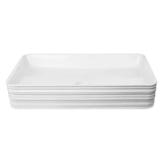 Invena Umywalka nablatowa AKTE biały CE-54-P01-C