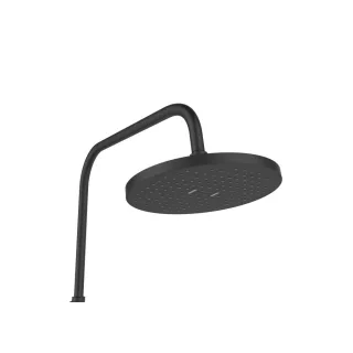 Invena DESZCZOWNIA Z BATERIĄ NATRYSKOWĄ KALITEA TREND CZARNA AU-72-004-V