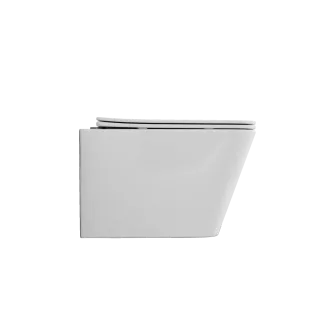 Invena Miska WC bezkołnierzowa PAROS biały z deską wolnoopadającą CE-90-001-W