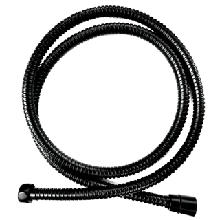 Invena Stalowy wąż natryskowy Dark, 150 cm, czarny...