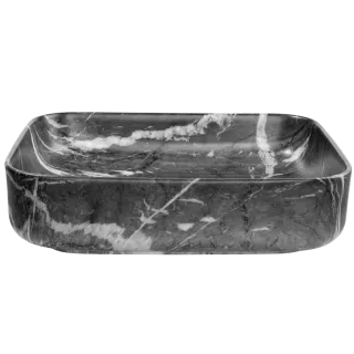 Invena UMYWALKA NABL FLORINA TREND 51CM PROST EFEKT MARMUR GRAFIT MAT CE-40-723-C