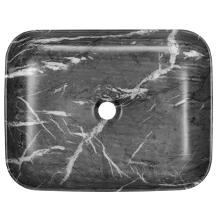 Invena UMYWALKA NABL FLORINA TREND 51CM PROST EFEKT MARMUR GRAFIT MAT CE-40-723-C