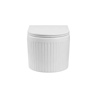 Invena MISKA WC PODWIESZANA, QFS, GLAMOUR TREND RYFL  DESK WOLNOOP CE-92-001-L