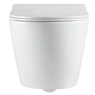 Invena MISKA WC PODWIESZANA, QFS, LIMNOS OKRĄGŁA, Z DESKĄ WOLNOOPADAJĄCĄ CE-93-001-L