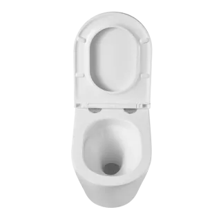 Invena MISKA WC PODWIESZANA, QFS, LIMNOS OKRĄGŁA, Z DESKĄ WOLNOOPADAJĄCĄ CE-93-001-L