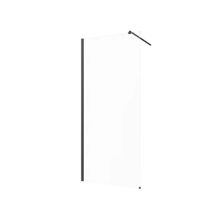 Invena Kabina walk-in szkło transparentne profil czarny...