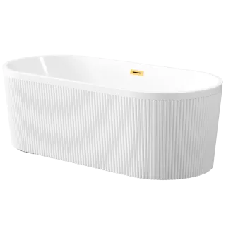 Invena WANNA WOLNOST. RYFLOWANA 170 CM GLAMOUR TREND SYF. ZŁOTY AN-01-190-KPL