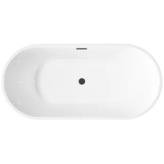 Invena WANNA WOLNOST. RYFLOWANA 170 CM GLAMOUR TREND SYF.CZARNY AN-01-140-KPL