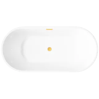 Invena WANNA WOLNOST. RYFLOWANA 170 CM GLAMOUR TREND SYF. ZŁOTY AN-01-190-KPL