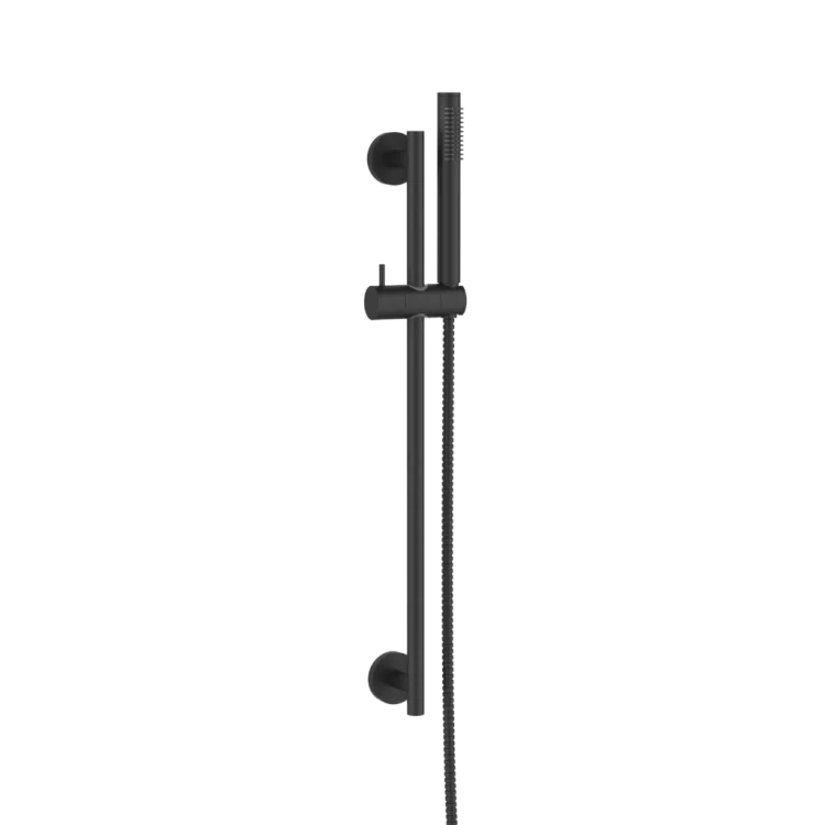 Invena ZESTAW NATRYSKOWY NA DRĄŻKU ALONIA MAT, CZARNY 1F AU-70-Z04-V